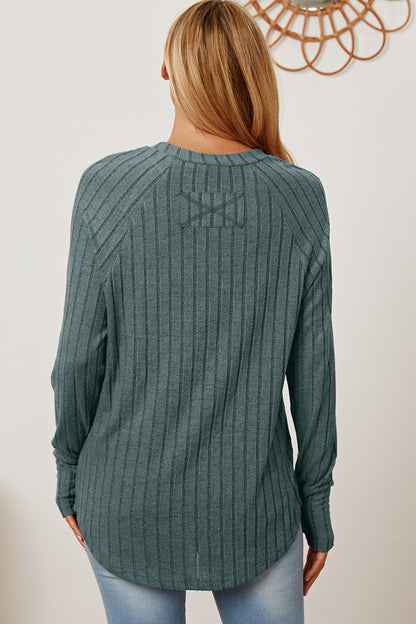 Basic Bae Full Size Ribbed Thumbhole Sleeve T-Shirt Apparel/Tops Basic Bae Ship from USA TikTok Tops Trendsi USPS Walmart Walmart Apparel Trendsi https://www.cyberehub.com