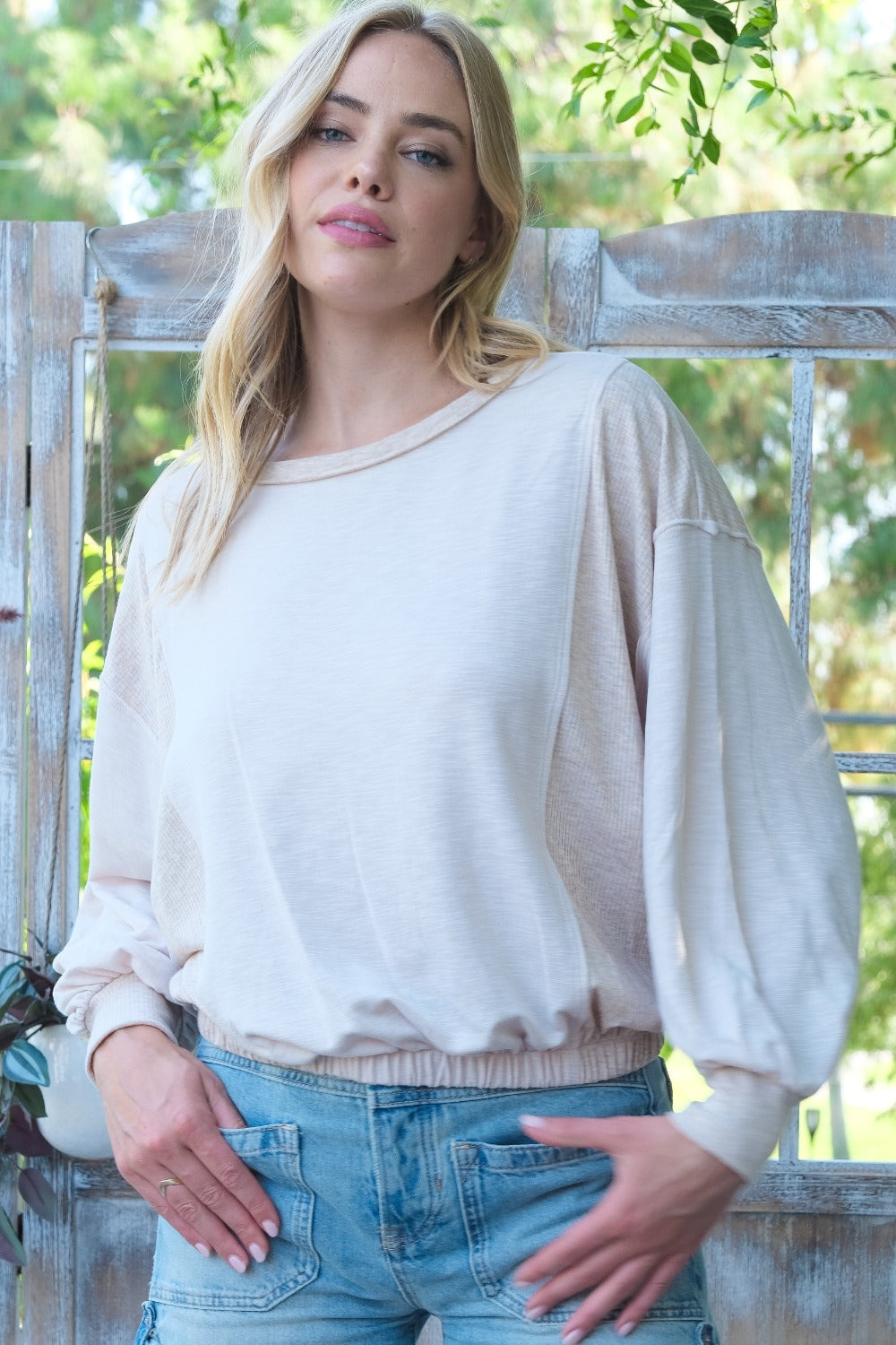 Hailey & Co Rib and Two Tone Knit Mixed Top Tops/Jackets/Sweaters Clothing Tops Hailey & Co Ship from USA TikTok Trendsi USPS Walmart Trendsi https://www.cyberehub.com