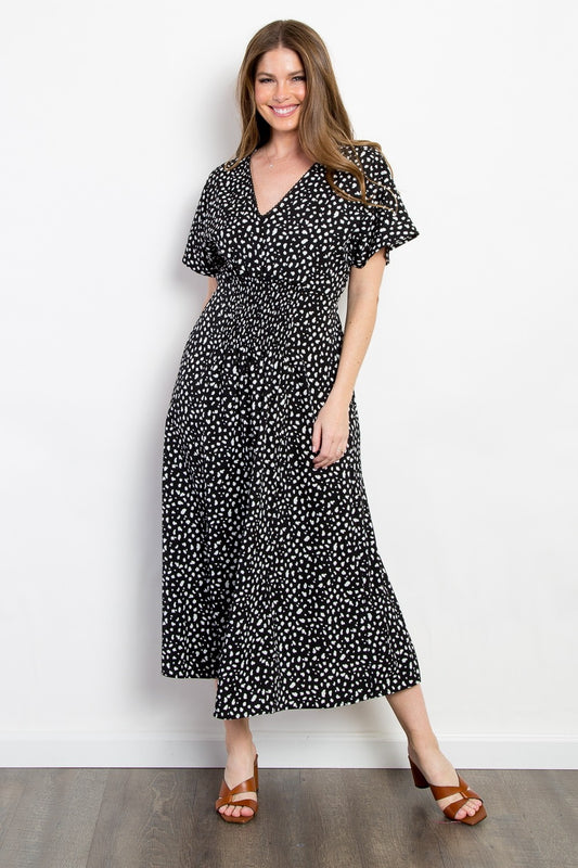 Be Stage Full Size Printed Smocked Waist Dress Black Apparel/Dress BE Stage Dress Ship from USA TikTok Trendsi USPS Walmart Walmart Apparel Trendsi https://www.cyberehub.com