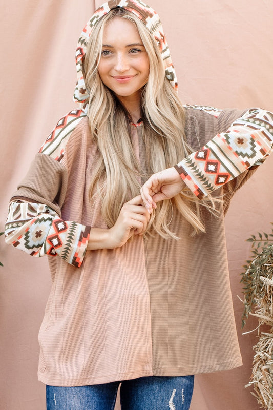And The Why Printed Color Block Hooded Waffle Top Multi Tops/Jackets/Sweaters And The Why Clothing Tops Ship from USA TikTok Trendsi USPS Walmart Trendsi https://www.cyberehub.com