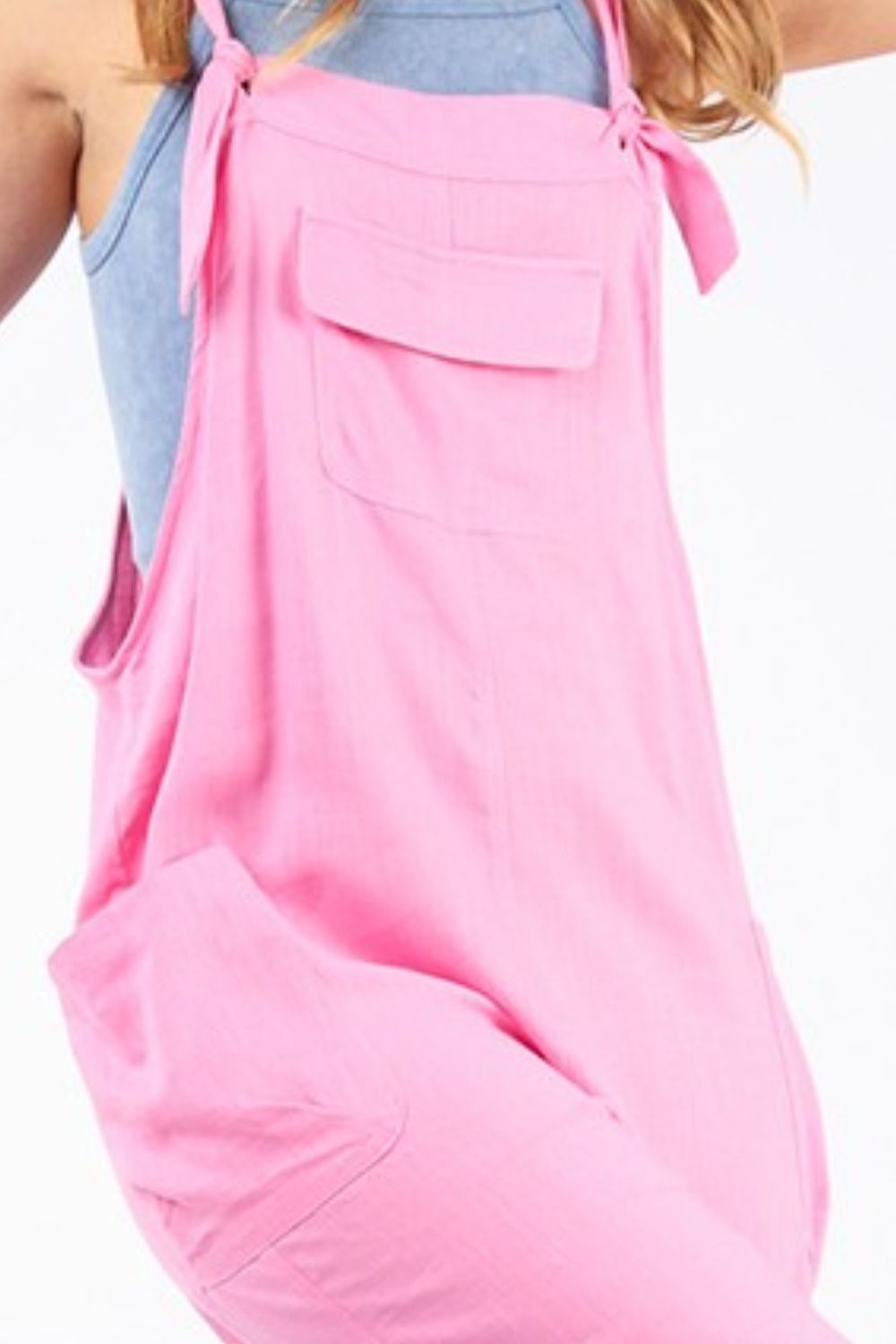 VERY J Knot Strap Jumpsuit with Pockets Apparel/Tops Ship from USA TikTok Tops Trendsi USPS VERY J Walmart Walmart Apparel Trendsi https://www.cyberehub.com