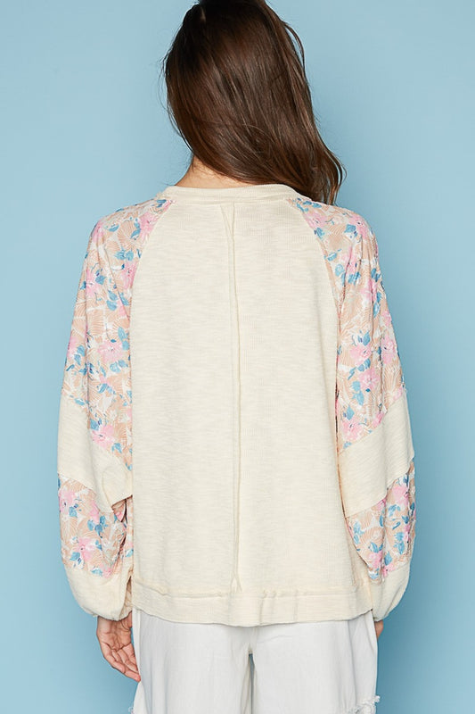 POL Round Neck Balloon Floral Long Sleeve Top Apparel/Tops POL Ship from USA TikTok Tops Trendsi USPS Walmart Walmart Apparel Trendsi https://www.cyberehub.com