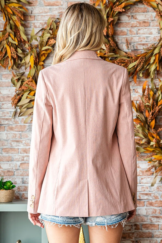 First Love Full Size Single-Breasted Flap Pocket Corduroy Blazer Shirt Apparel Clothing Tops First Love Ship from USA Shirts USA Women Trendsi https://www.cyberehub.com