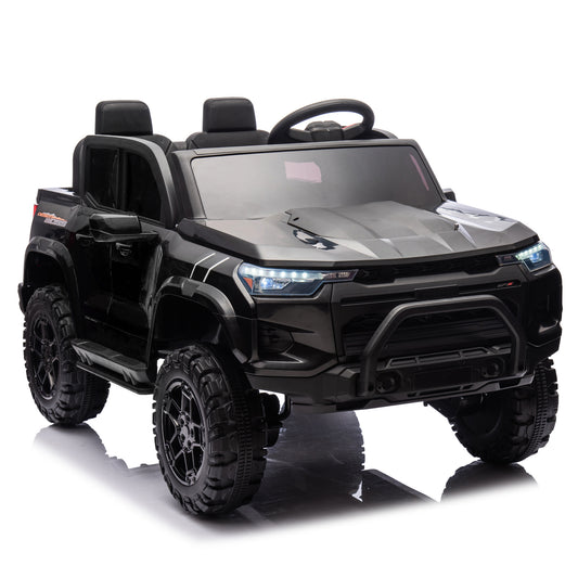 24V10A Two-seater Kids Ride On Electric Pickup, kids ride on toy W/parents remote control,4WD 800W motors,Two Safety belts,High Gate Safety Design,USB,Bluetooth, Speed 2.49-3.73MPH for kids aged 3+. Giga Kids Toys Giga https://www.cyberehub.com