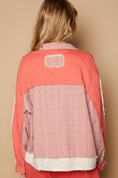 POL Floral Patchwork Zip Up Long Sleeve Jacket Apparel Apparel POL Ship from USA TikTok Trendsi Trendsi https://www.cyberehub.com