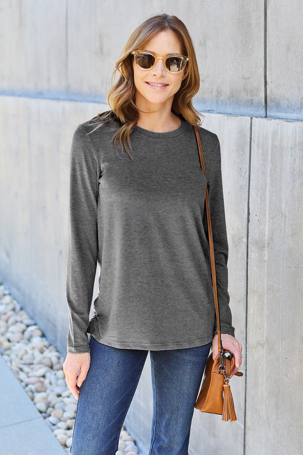 Basic Bae Full Size Round Neck Long Sleeve Top Dark Gray Apparel/Tops Basic Bae Ship from USA TikTok Tops Trendsi USPS Walmart Walmart Apparel Trendsi https://www.cyberehub.com