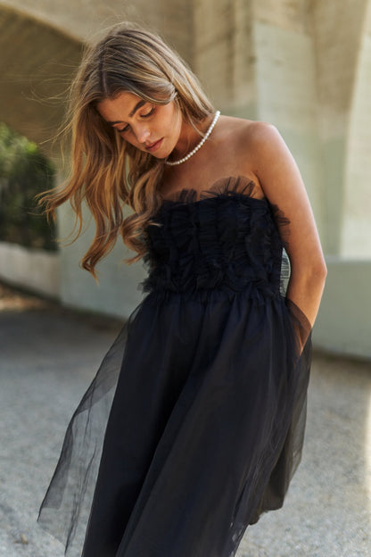 J.NNA Mesh Ruffle Tube Top Swing Dress Apparel/Dress Dress J.NNA Ship from USA TikTok Trendsi USPS Walmart Walmart Apparel Trendsi https://www.cyberehub.com