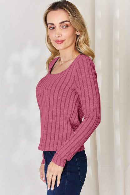 Basic Bae Full Size Ribbed Long Sleeve T-Shirt Apparel/Tops Basic Bae Ship from USA TikTok Tops Trendsi USPS Walmart Walmart Apparel Trendsi https://www.cyberehub.com