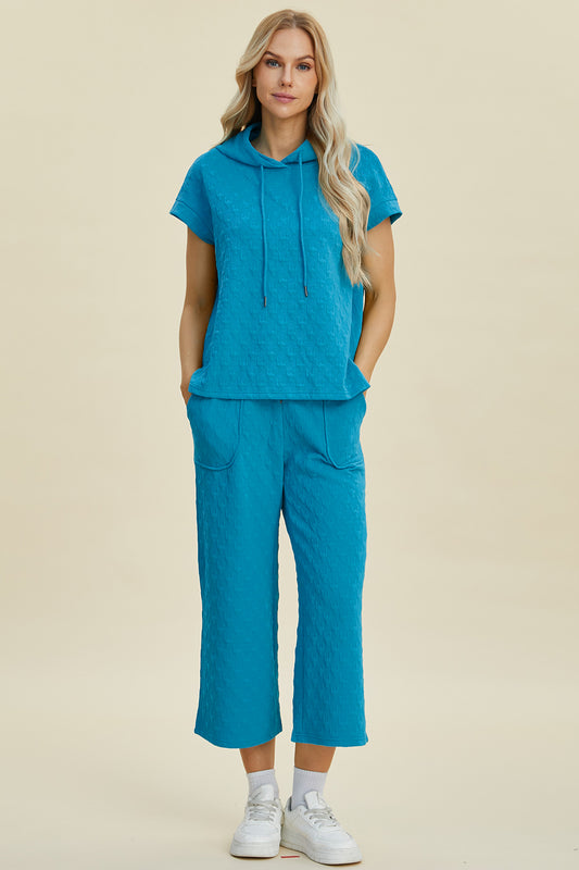 Double Take Full Size Texture Drawstring Short Sleeve Hoodie and Pocketed Pants Set Cerulean Tops/Jackets/Sweaters Clothing Tops Double Take Ship from USA TikTok Trendsi USPS Walmart Trendsi https://www.cyberehub.com