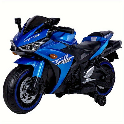 Kids Motorcycle, 12V Motorcycle for kids 3-6 years Boys and Girls 12v7ah Kids Motorcycle Ride On Toy with Training Wheels/manual throttle/ drive by hand /Lighting wheels Giga Kids Toys Giga https://www.cyberehub.com