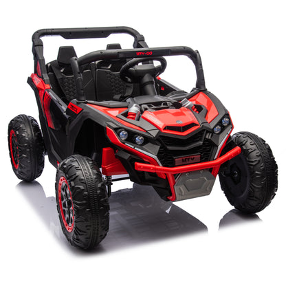 24V Two-Seater Kids Ride On UTV W/Parents Remote Control,Four-Wheel Suspension,Slow Start,Large wheel design,Anti-collision bar,Storage space,Music,USB,Bluetooth,Volume control,LED lights for Kids 3+. Giga Kids Toys Giga https://www.cyberehub.com