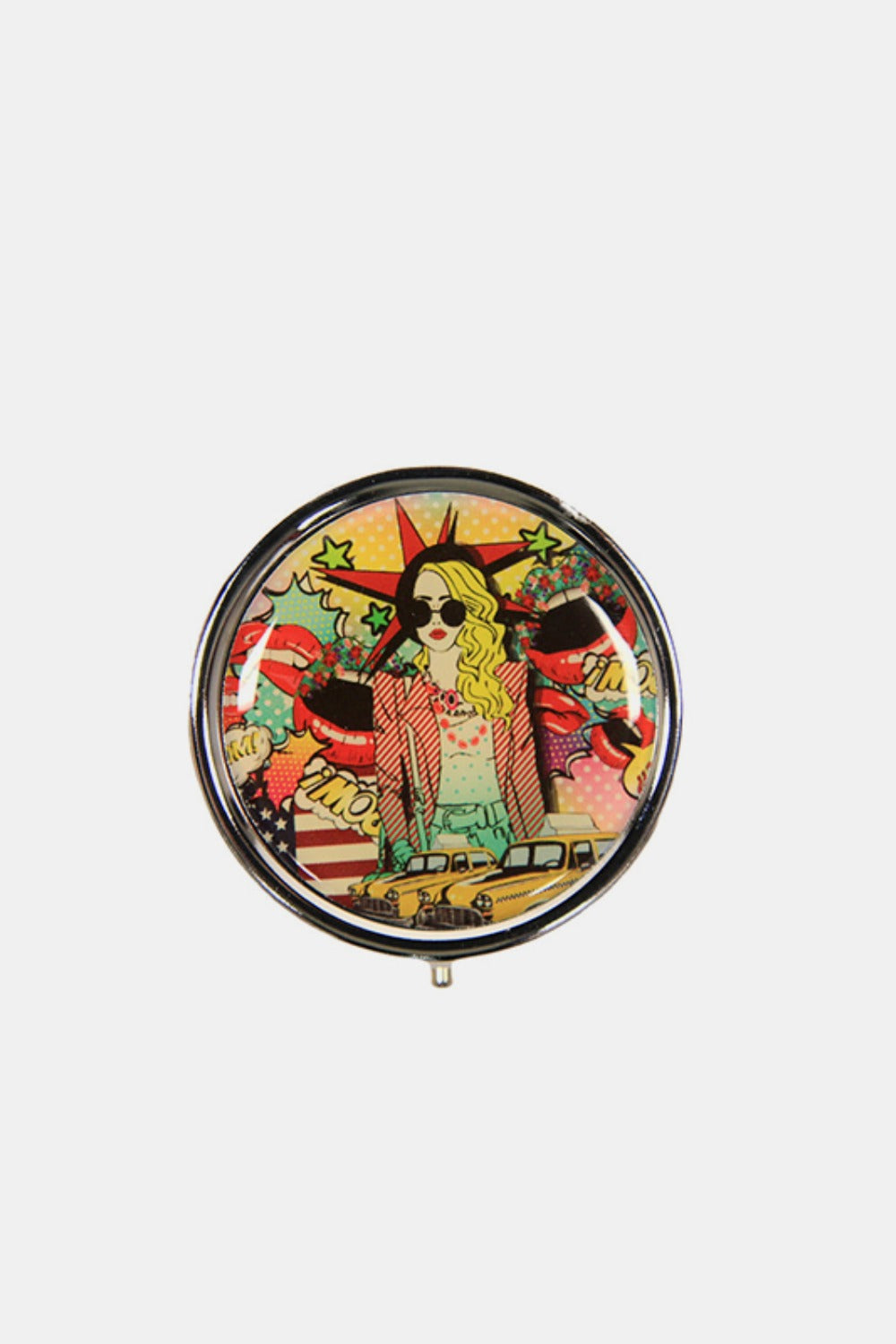 Nicole Lee USA Print Metallic Circular Large Pill Case Pop Girl One Size Nicole Lee USA Ship from USA TikTok USA Trendsi https://www.cyberehub.com