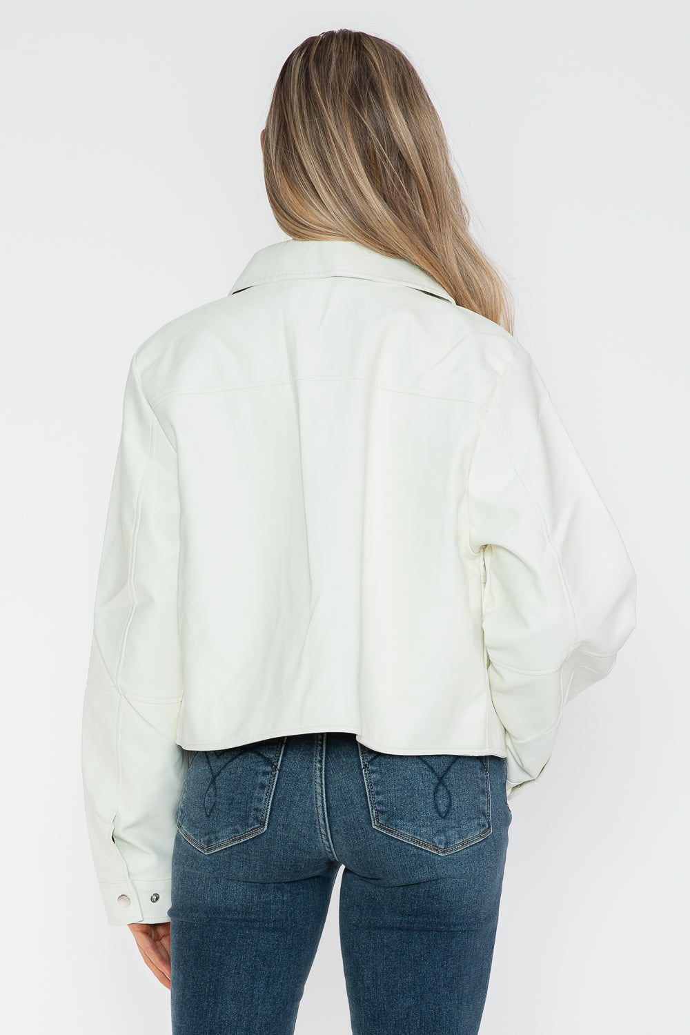 Snobbish Snap Down Long Sleeve PU Leather Jacket Tops/Jackets/Sweaters Clothing Tops Ship from USA Snobbish TikTok Trendsi USPS Walmart Trendsi https://www.cyberehub.com