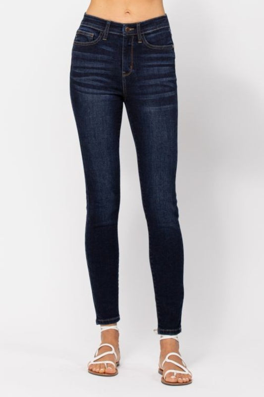Judy Blue Full Size High Waist Handsand Skinny Jeans Dark Bottoms Bottoms Clothing Judy Blue Ship from USA Women Trendsi https://www.cyberehub.com