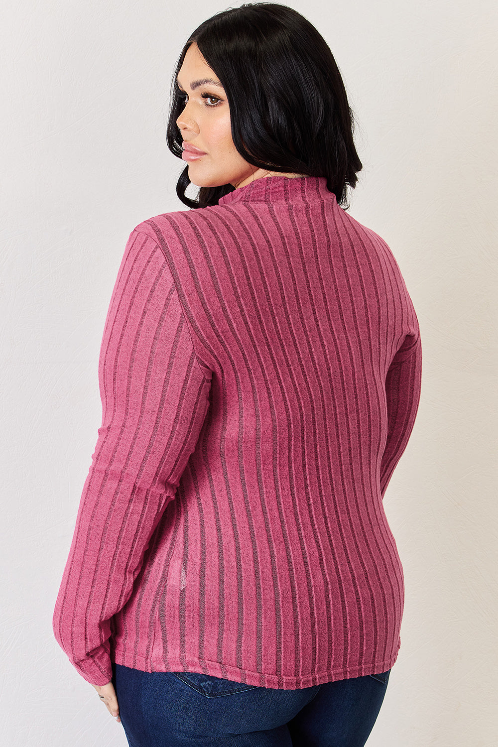 Basic Bae Full Size Ribbed Mock Neck Long Sleeve T-Shirt Apparel/Tops Basic Bae Ship from USA TikTok Tops Trendsi USPS Walmart Walmart Apparel Trendsi https://www.cyberehub.com