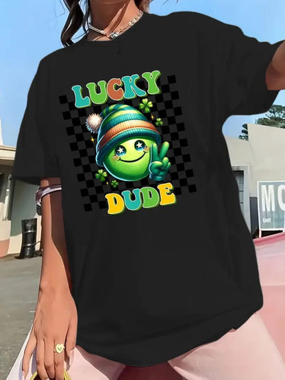 Women's Graphic T-Shirt - Stylish Printed Short Sleeve in Black Apparel/Shirt/Graphic Cj Graphic Shirt SNULLO Yodel SNULLO https://www.cyberehub.com