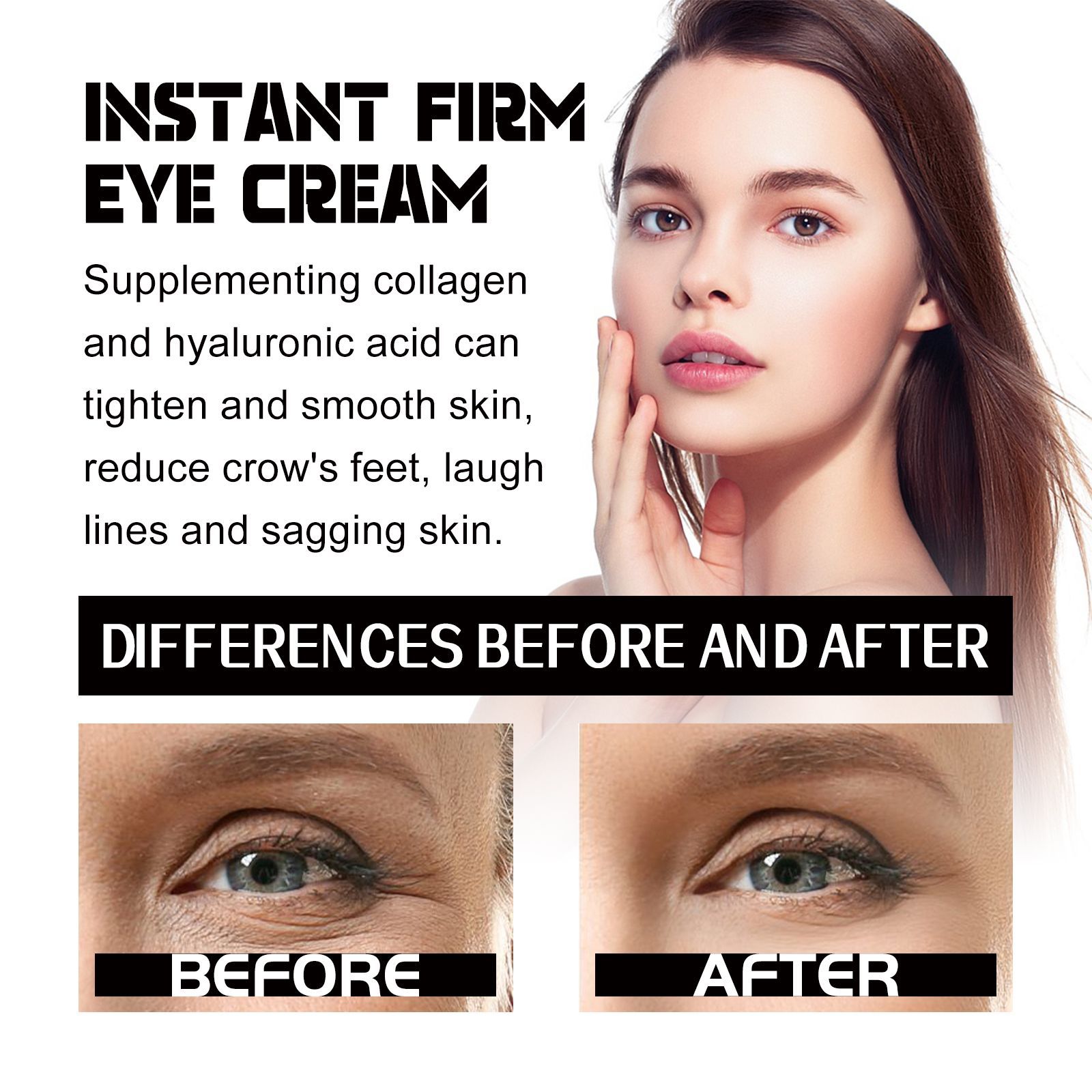 EELHOE Eye Firming & Lifting Cream Fades Fine Lines & Wrinkles Firms & Moisturizes Skin Hydrating Anti-Wrinkle Eye Cream Health Beauty CJ USa USPS Muqe https://www.cyberehub.com