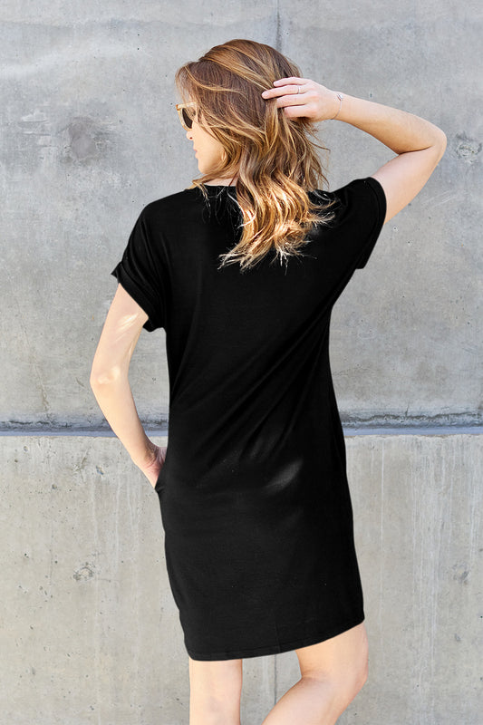 Basic Bae Bamboo Full Size Round Neck Short Sleeve Dress with Pockets Apparel/Dress Basic Bae Dress Ship from USA TikTok Trendsi USPS Walmart Walmart Apparel Trendsi https://www.cyberehub.com