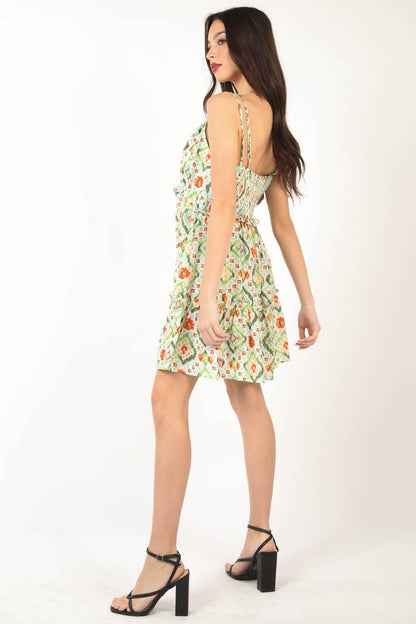 VERY J Floral Back Smocked Ruffled Mini Dress Apparel/Dress Dress Ship from USA TikTok Trendsi USPS VERY J Walmart Walmart Apparel Trendsi https://www.cyberehub.com