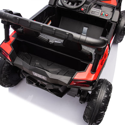 24V Two-Seater Kids Ride On UTV W/Parents Remote Control,Four-Wheel Suspension,Slow Start,Large wheel design,Anti-collision bar,Storage space,Music,USB,Bluetooth,Volume control,LED lights for Kids 3+. Giga Kids Toys Giga https://www.cyberehub.com
