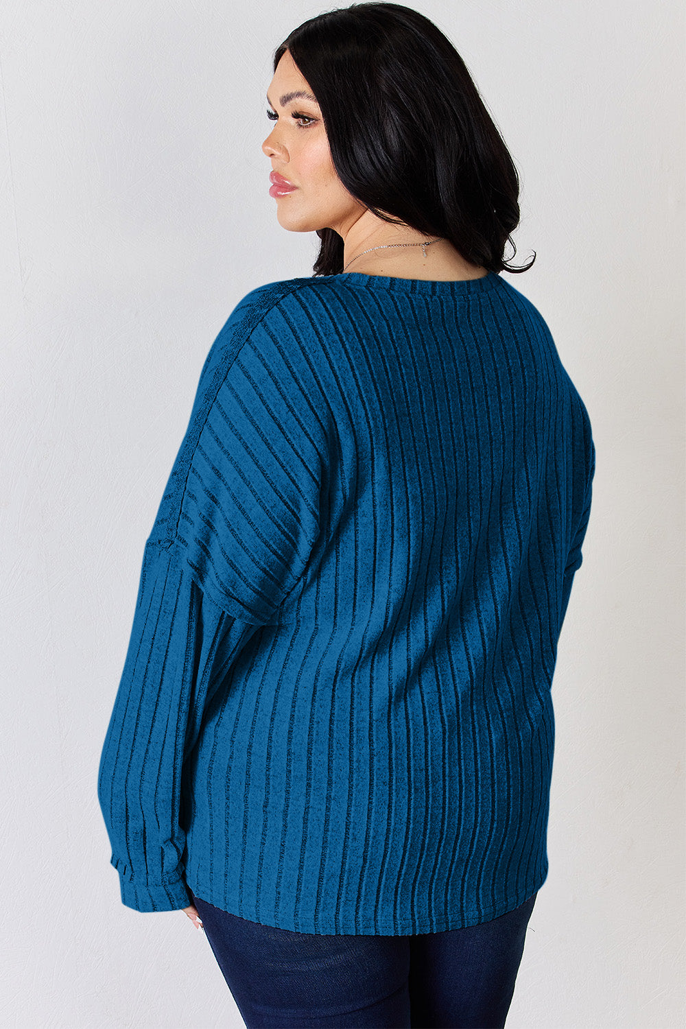 Basic Bae Full Size Ribbed Half Button Long Sleeve T-Shirt Apparel/Tops Basic Bae Ship from USA TikTok Tops Trendsi USPS Walmart Walmart Apparel Trendsi https://www.cyberehub.com