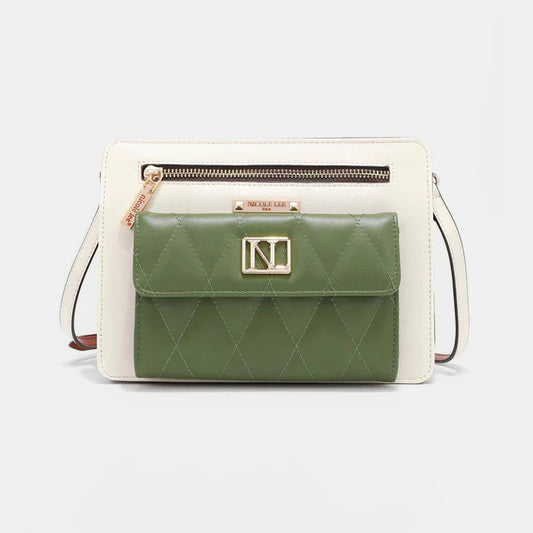 Nicole Lee USA Color Block Crossbody Bag Green One Size Nicole Lee USA Ship from USA TikTok USA Trendsi https://www.cyberehub.com