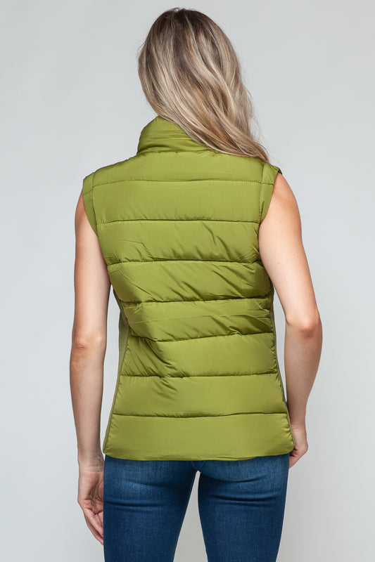 Snobbish Zip Up Turtleneck Vest with Pockets Shirt Apparel Clothing Tops price-change-job-active Ship from USA Shirts Snobbish USA Women Trendsi https://www.cyberehub.com