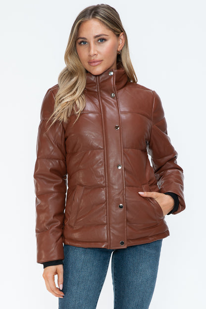 YMI Pocketed Zip Up Turtleneck Puffer Jacket Apparel Featured Ship from USA Tiktok Trendsi USA USPS Walmart YMI outerwear Trendsi https://www.cyberehub.com