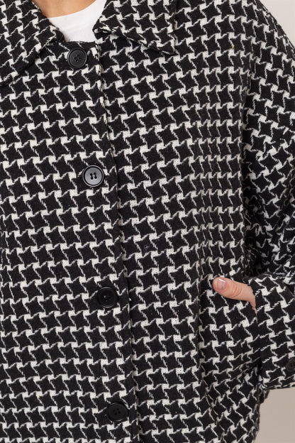 HYFVE Tweed Plaid Button Up Collared Neck Jacket Tops/Jackets/Sweaters Clothing Tops HYFVE Ship from USA TikTok Trendsi USPS Walmart Trendsi https://www.cyberehub.com