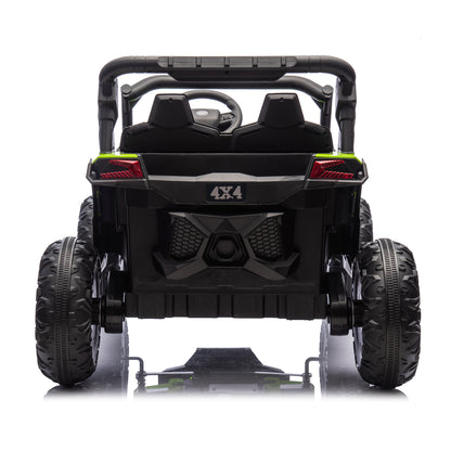24V Two-Seater Kids Ride On UTV W/Parents Remote Control,Four-Wheel Suspension,Slow Start,Large wheel design,Anti-collision bar,Storage space,Music,USB,Bluetooth,Volume control,LED lights for Kids 3+. Giga Kids Toys Giga https://www.cyberehub.com