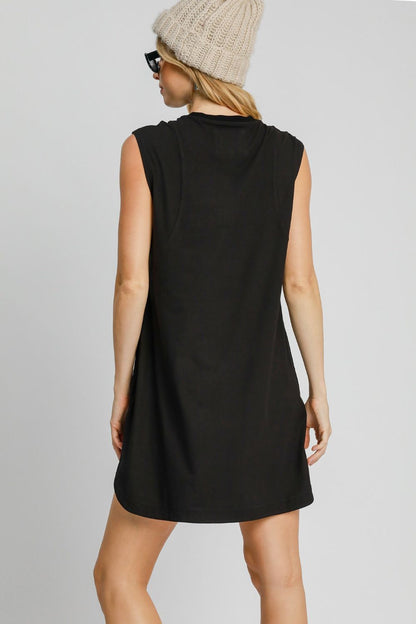 Umgee Round Neck Sleeveless High-Low Curved Hemline Mini Dress Apparel/Dress Dress Ship from USA TikTok Trendsi Umgee USA USPS Walmart Walmart Apparel Trendsi https://www.cyberehub.com
