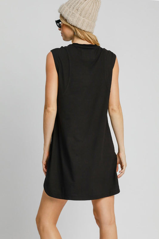 Umgee Round Neck Sleeveless High-Low Curved Hemline Mini Dress Apparel/Dress Dress Ship from USA TikTok Trendsi Umgee USA USPS Walmart Walmart Apparel Trendsi https://www.cyberehub.com