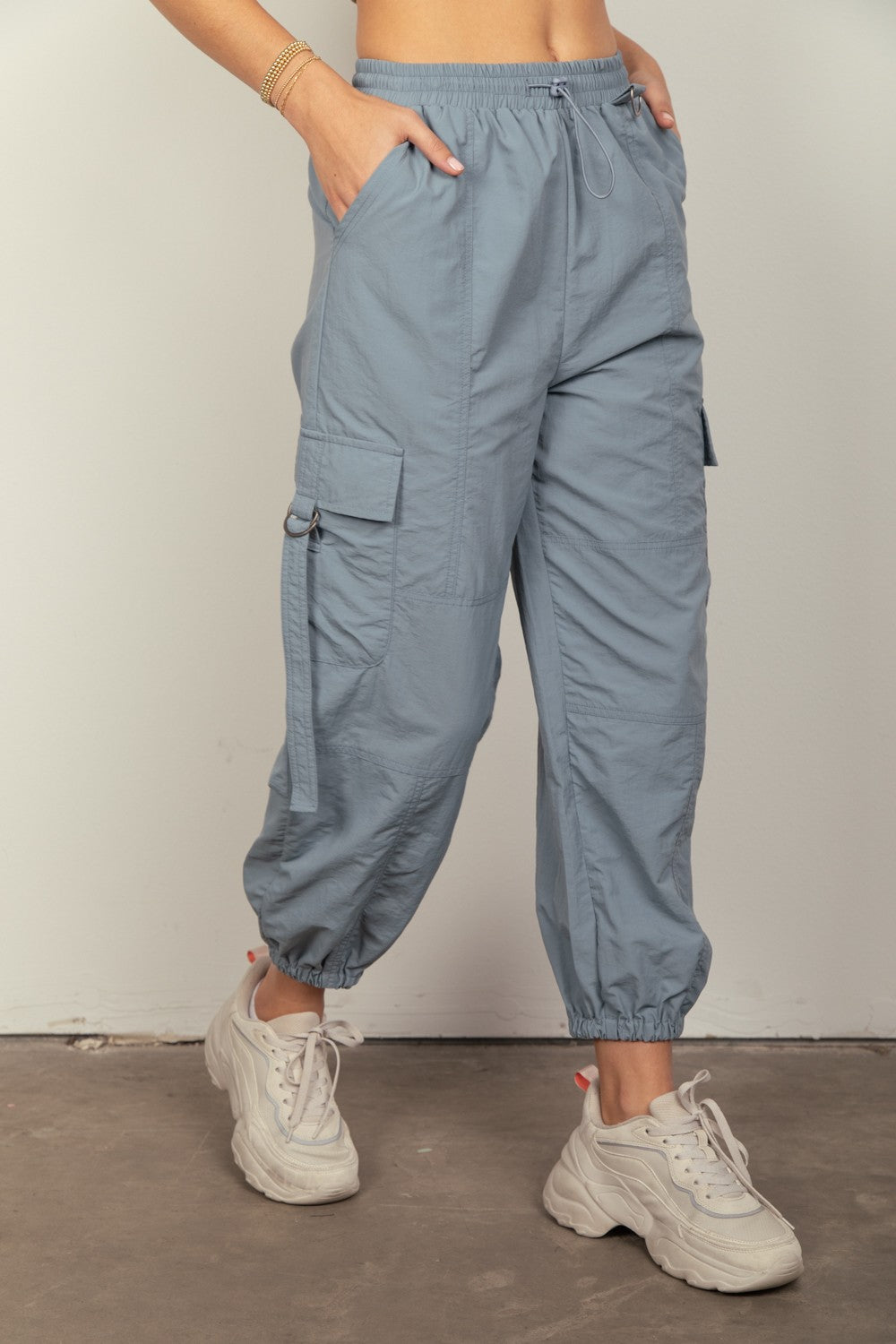 VERY J Elastic Waist Woven Cargo Pants Bottoms Bottoms Clothing Pants Ship from USA VERY J Women Trendsi https://www.cyberehub.com