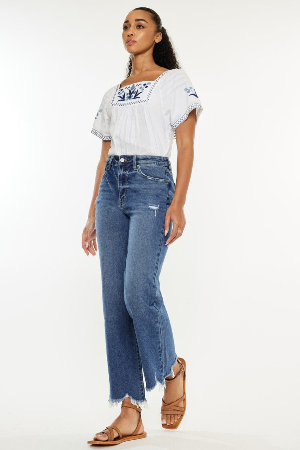 Kancan Full Size High Rise Slim Wide Leg Jeans Bottoms Bottoms Clothing Kancan Ship from USA Women Trendsi https://www.cyberehub.com