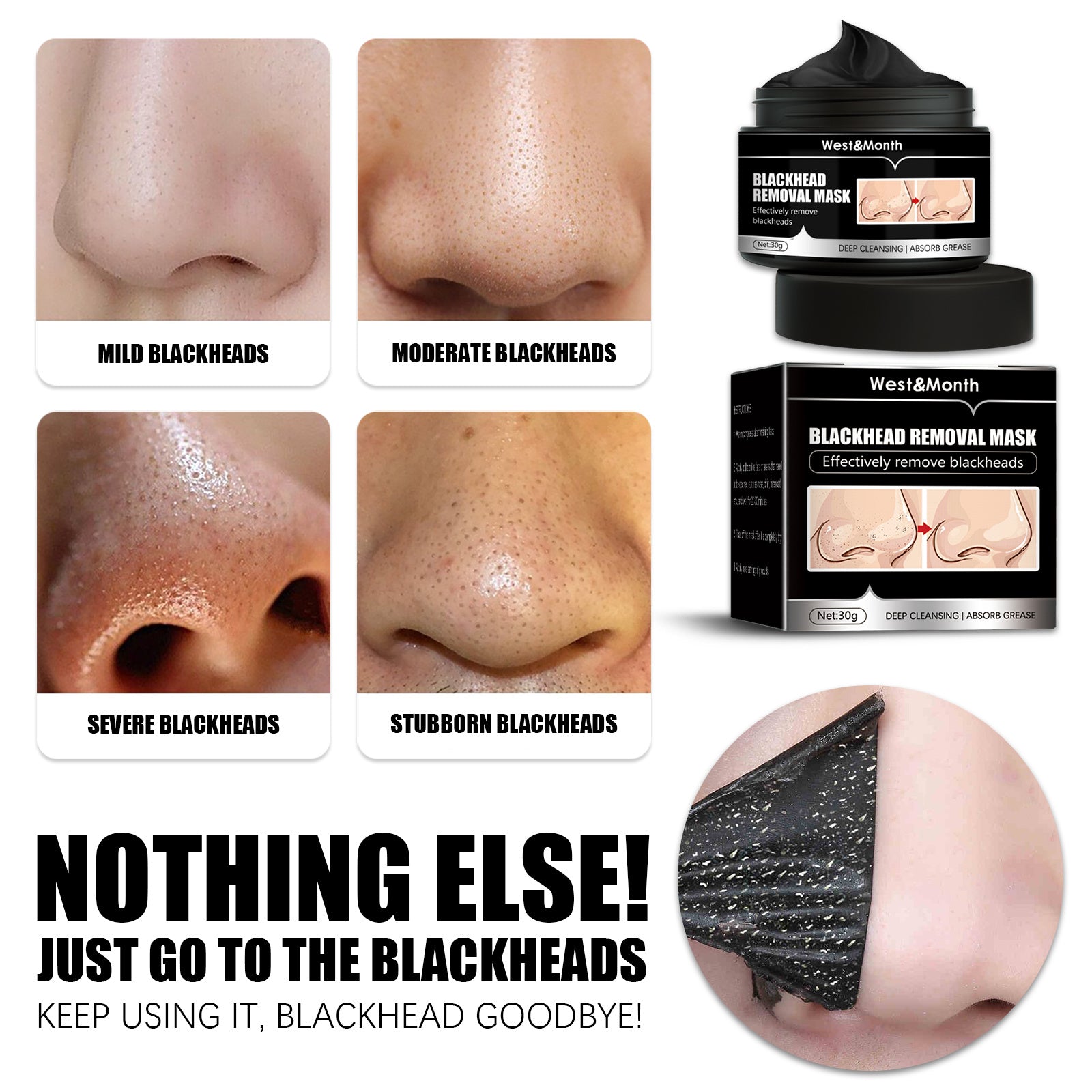 Peel Off Charcoal Deep Cleaning Facial Mask Health Beauty CJ USa USPS Muqe https://www.cyberehub.com
