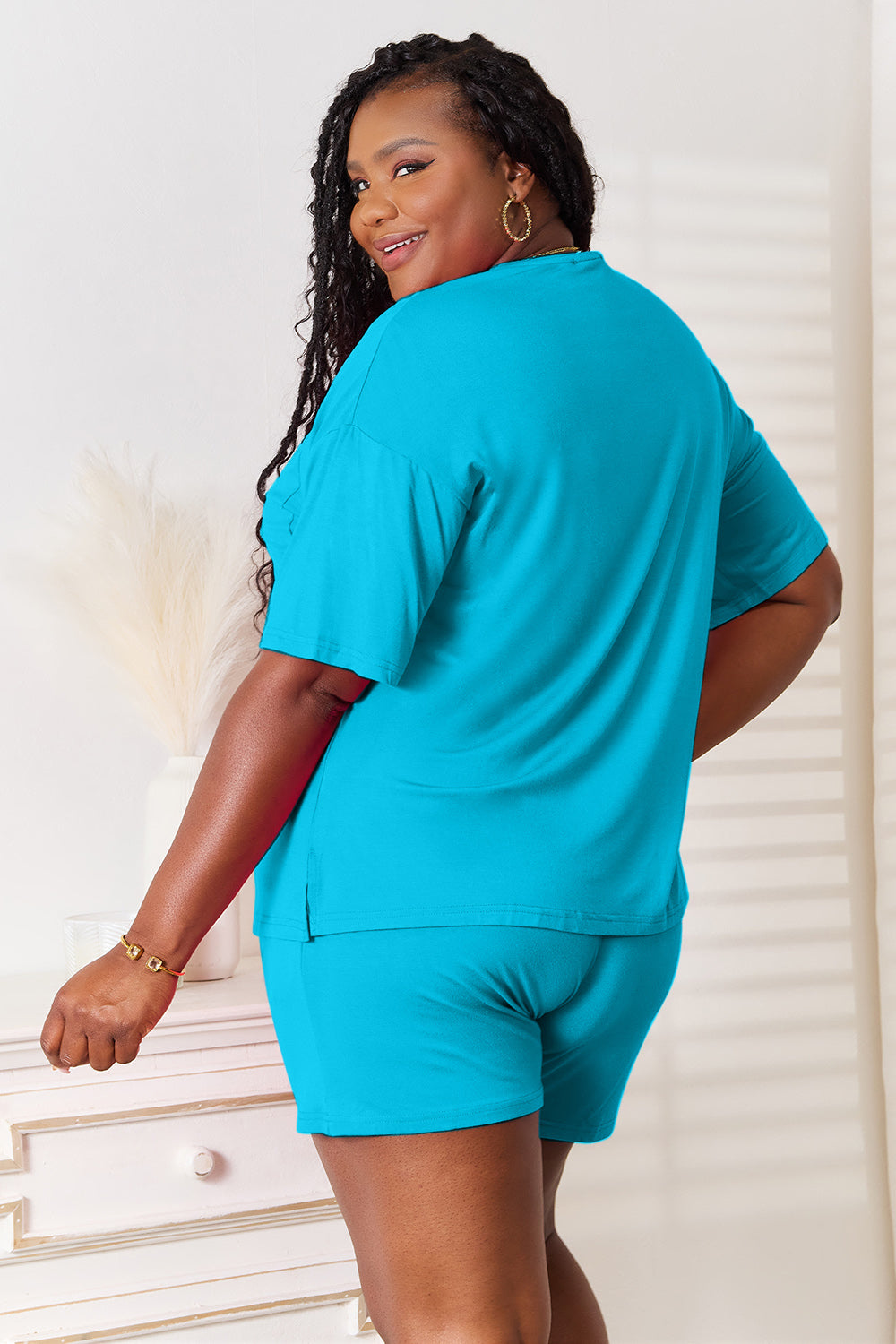 Basic Bae Full Size Soft Rayon Half Sleeve Top and Shorts Set Apparel/Tops Basic Bae Ship from USA TikTok Tops Trendsi USPS Walmart Walmart Apparel Trendsi https://www.cyberehub.com