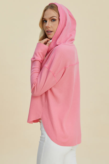 Double Take Full Size High-Low Dropped Shoulder Long Sleeve Hoodie Tops/Jackets/Sweaters Clothing Tops Doorbusters Double Take Ship from USA TikTok Trendsi USPS Walmart Trendsi https://www.cyberehub.com