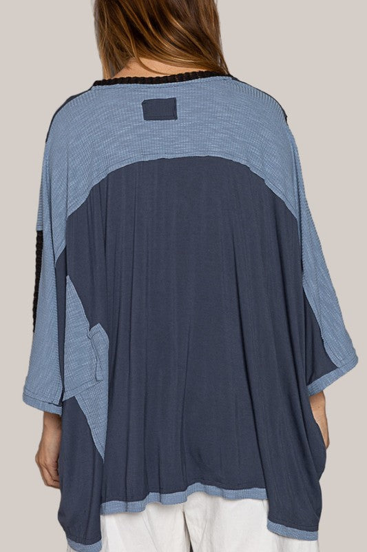 POL High-Low Contrast V-Neck Top Apparel Apparel POL Ship from USA TikTok Trendsi Trendsi https://www.cyberehub.com