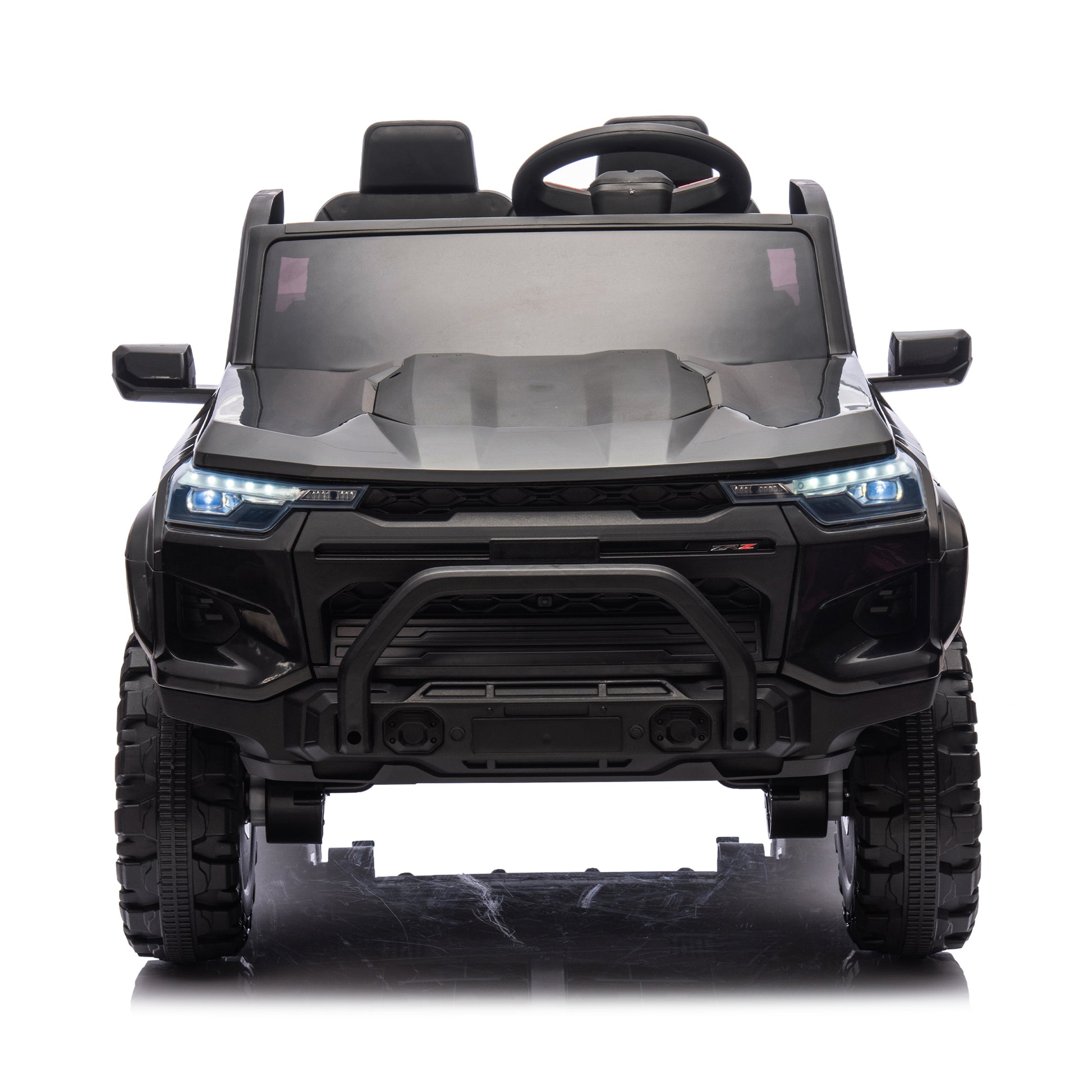 24V10A Two-seater Kids Ride On Electric Pickup, kids ride on toy W/parents remote control,4WD 800W motors,Two Safety belts,High Gate Safety Design,USB,Bluetooth, Speed 2.49-3.73MPH for kids aged 3+. Giga Kids Toys Giga https://www.cyberehub.com