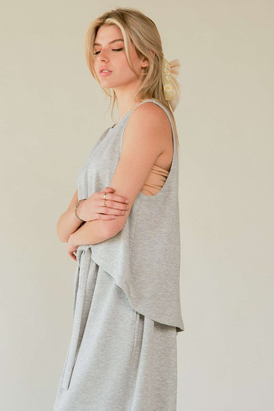 Davi & Dani Drawstring Hem Round Neck Tank and Pants Set Apparel Apparel Davi & Dani Ship from USA TikTok Trendsi Trendsi https://www.cyberehub.com