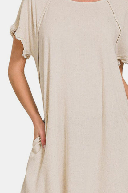 Zenana Fringe Edge High Low Flowy Dress with Pockets Apparel/Dress Dress Ship from USA TikTok Trendsi USPS Walmart Walmart Apparel Zenana Trendsi https://www.cyberehub.com