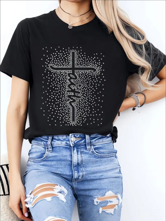 The Bible Ladies' Casual Loose Short Sleeves, T-shirts, Basic Tops, Unique Rest, Holiday Gifts Are Preferred, Suitable For Women's Wear In Spring And Summer, Teenagers And Girls Apparel/Shirt/Graphic Shirt SNULLO https://www.cyberehub.com