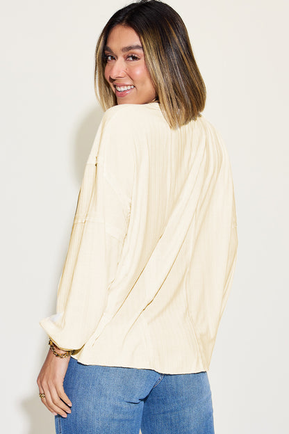 Basic Bae Full Size Ribbed Round Neck Long Sleeve T-Shirt Apparel/Tops Basic Bae Ship from USA TikTok Tops Trendsi USPS Walmart Walmart Apparel Trendsi https://www.cyberehub.com