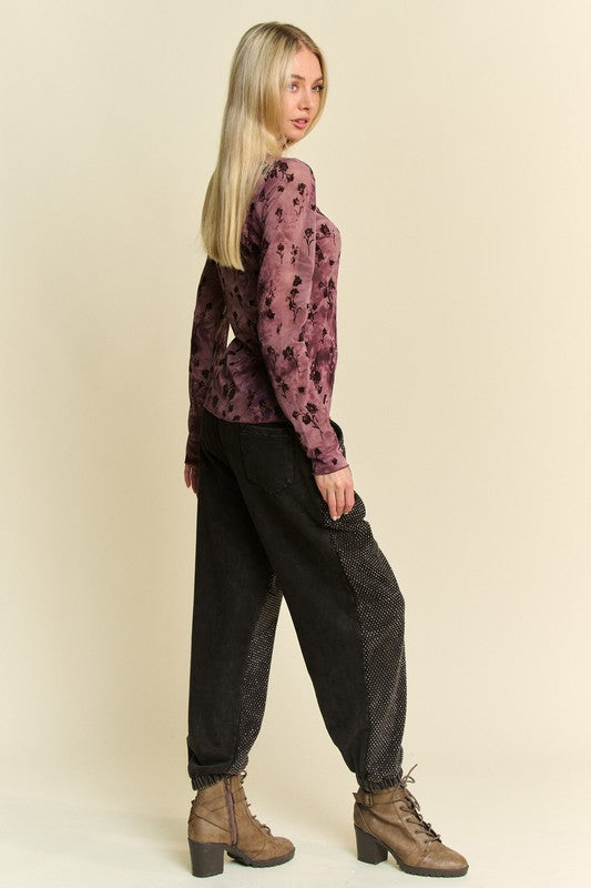 Davi & Dani Rhinestone Elastic Waist Joggers Apparel Apparel Davi & Dani Ship from USA TikTok Trendsi Trendsi https://www.cyberehub.com