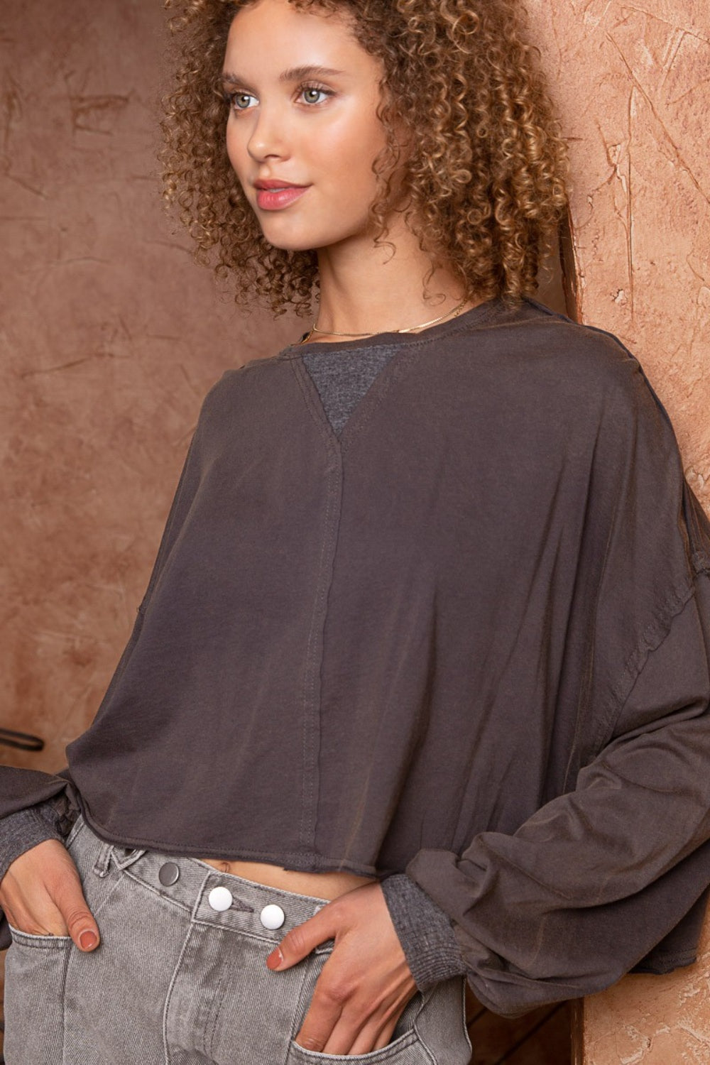 POL Cropped Long Sleeve Top Apparel/Tops POL Ship from USA TikTok Tops Trendsi USPS Walmart Walmart Apparel Trendsi https://www.cyberehub.com