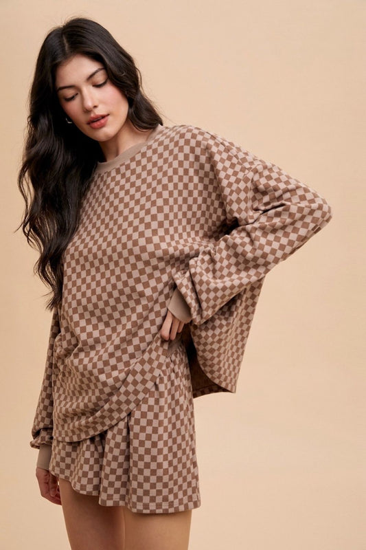 Annie Wear Checkered Round Neck Top and Drawstring Shorts Set Apparel Annie Wear Apparel Ship from USA TikTok Trendsi Trendsi https://www.cyberehub.com