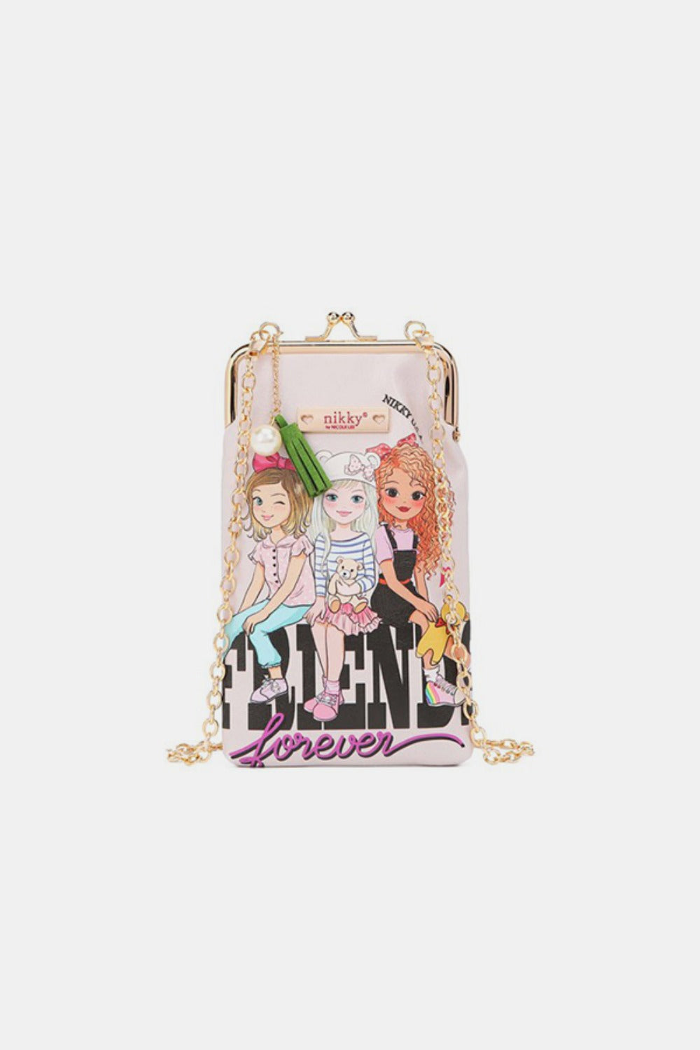 Nicole Lee USA Printed Kisslock Phone and Sunglass Purse Best Friends One Size Nicole Lee USA Ship from USA TikTok USA Trendsi https://www.cyberehub.com