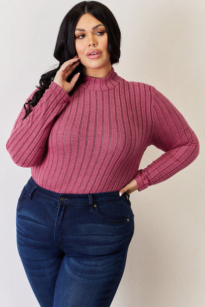 Basic Bae Full Size Ribbed Mock Neck Long Sleeve T-Shirt Apparel/Tops Basic Bae Ship from USA TikTok Tops Trendsi USPS Walmart Walmart Apparel Trendsi https://www.cyberehub.com
