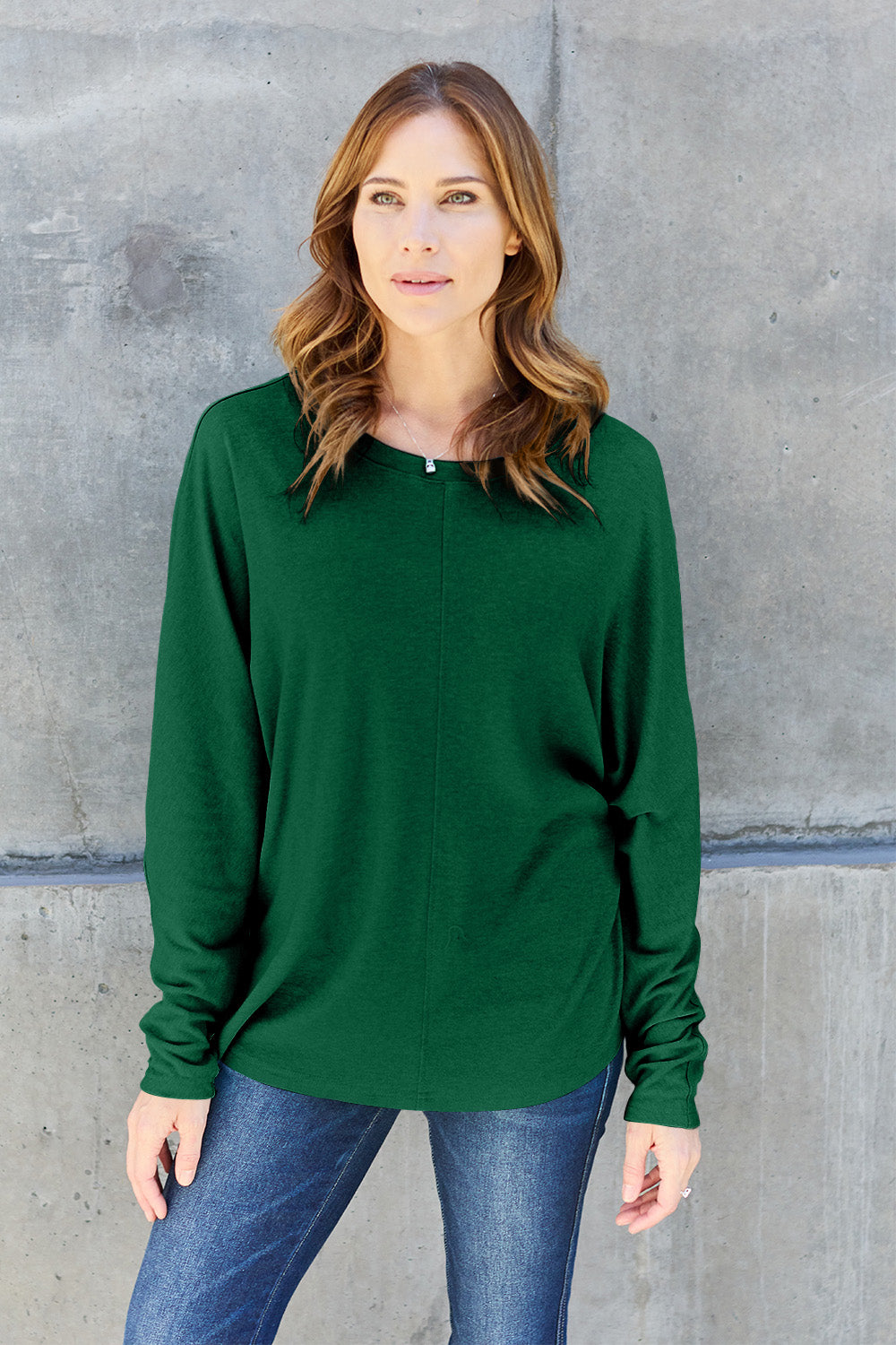 Double Take Full Size Round Neck Long Sleeve T-Shirt Apparel/Tops Double Take Outlets 2.20-3.30 Ship from USA TikTok Tops Trendsi USPS Walmart Walmart Apparel Trendsi https://www.cyberehub.com