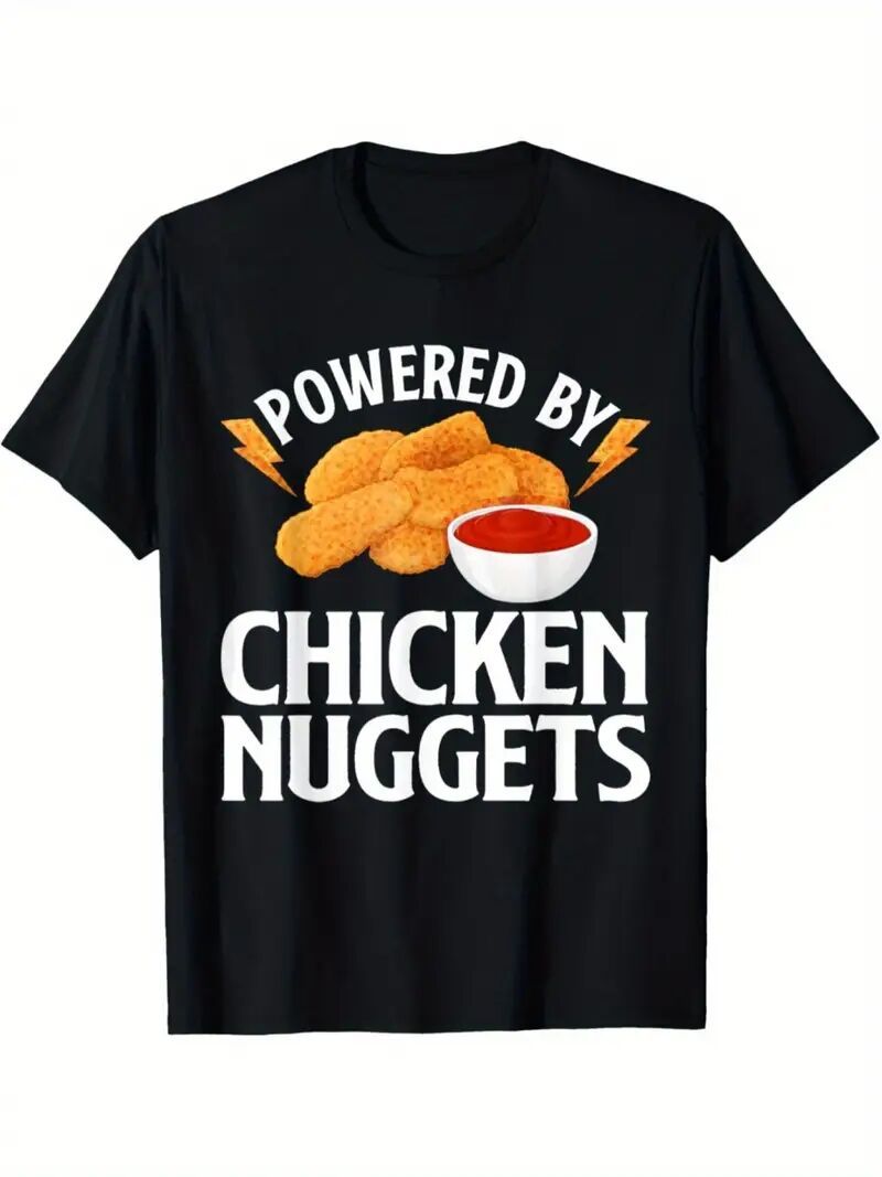 Men's Printed Short-sleeved T-shirt Black Apparel/Shirt/Graphic Shirt SNULLO https://www.cyberehub.com
